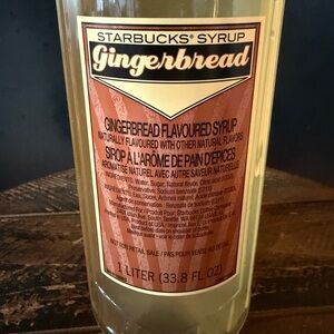 Authentic Starbucks Gingerbread Syrup